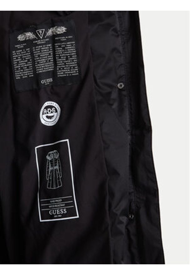 Guess Kurtka puchowa W5BL30 W2802 Czarny Regular Fit. Kolor: czarny. Materiał: syntetyk