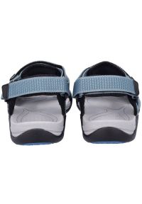 Sandały CMP Hamal Hiking M 38Q9957M916 niebieskie. Nosek buta: otwarty. Zapięcie: rzepy. Kolor: niebieski. Materiał: materiał, syntetyk, guma. Wzór: motyw zwierzęcy