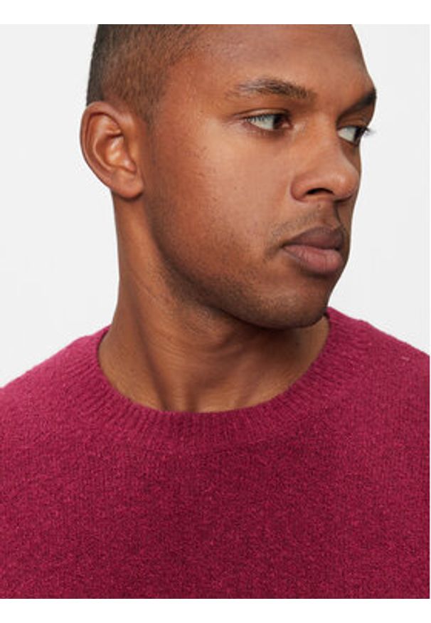 United Colors of Benetton - United Colors Of Benetton Sweter 10R2U108E Bordowy Regular Fit. Kolor: czerwony. Materiał: bawełna