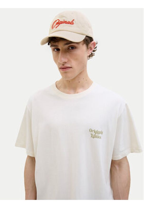 Jack & Jones - Jack&Jones Czapka z daszkiem Acapulco 12276555 Beżowy. Kolor: beżowy. Materiał: bawełna, materiał