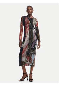Desigual Sukienka codzienna Carson 24WWVK59 Kolorowy Slim Fit. Okazja: na co dzień. Materiał: syntetyk. Wzór: kolorowy. Typ sukienki: proste. Styl: casual #5