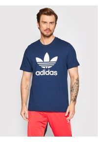 Adidas - adidas T-Shirt adicolor Classic Trefoil HK5226 Granatowy Regular Fit. Kolor: niebieski. Materiał: bawełna