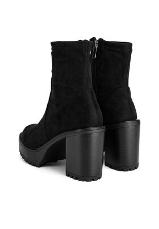 Nine West Botki WFA3375-1 Czarny. Kolor: czarny. Materiał: materiał
