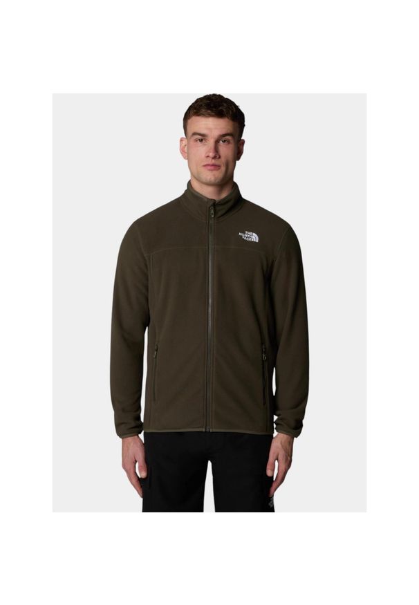 Sweter męski The North Face M 100 Glacier. Kolor: zielony. Materiał: polar