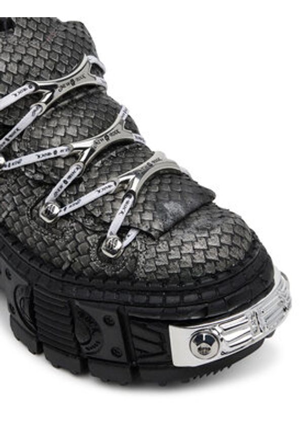NEW ROCK Sneakersy M-106WALLC40 Szary. Kolor: szary. Materiał: skóra