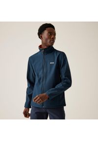 Regatta - Męska warstwa środkowa Cera V Softshell. Kolor: niebieski. Materiał: softshell. Sport: turystyka piesza #1