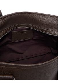 Calvin Klein Torebka Webbing Adj Strap Tote LV04F3644G Brązowy. Kolor: brązowy. Materiał: skórzane #2