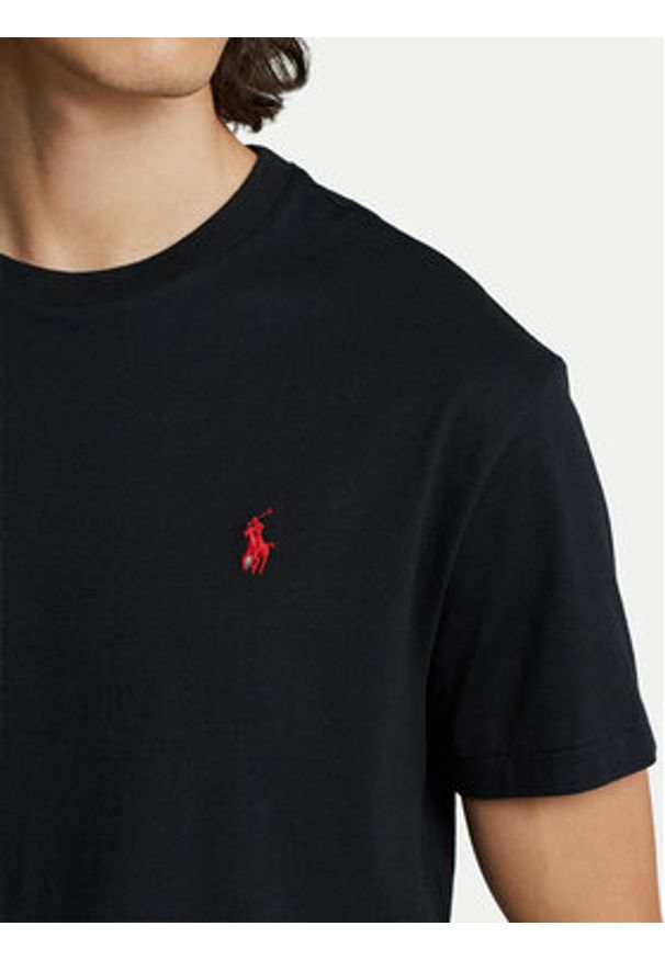 Polo Ralph Lauren T-Shirt 710707087002 Czarny Classic Fit. Typ kołnierza: polo. Kolor: czarny. Materiał: bawełna