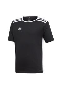 Adidas - Koszulka piłkarska dla dzieci adidas Entrada 18 Jr CF1041. Materiał: materiał, poliester, skóra, dzianina. Technologia: ClimaLite (Adidas). Wzór: paski, ze splotem. Sport: piłka nożna #1