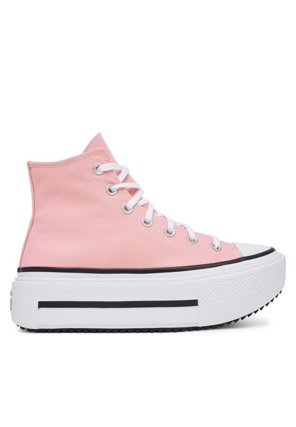 Converse Trampki Chuck Taylor All Star Lift Double Stack A15012C Różowy. Kolor: różowy. Materiał: materiał