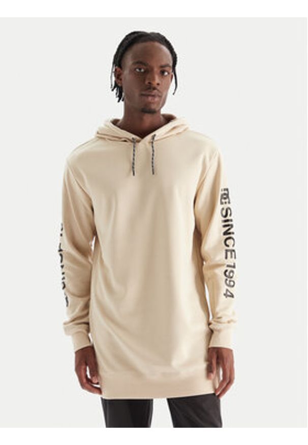 DC Shoes Bluza Dryden ADYFT03440 Beżowy Relaxed Fit. Kolor: beżowy. Materiał: bawełna