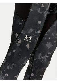 Under Armour Legginsy HeatGear® 1386938 Szary Slim Fit. Kolor: szary. Materiał: syntetyk