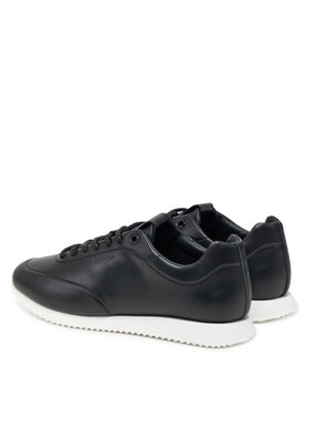 Calvin Klein Sneakersy Runner Lace Up - Lth HW0HW02396 Czarny. Kolor: czarny. Materiał: skóra