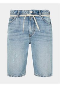 Tom Tailor Denim Szorty jeansowe 1032259 Błękitny Loose Fit. Kolor: niebieski. Materiał: jeans #3