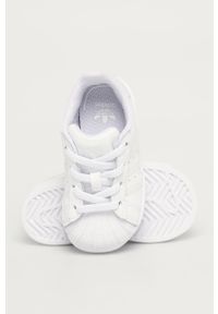 adidas Originals - Buty dziecięce Superstar EL FV3143. Zapięcie: sznurówki. Kolor: biały. Materiał: guma. Wzór: nadruk. Model: Adidas Superstar #2