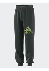 Adidas - adidas Spodnie dresowe Essentials Regular Fit Big Logo Cotton Joggers IJ7069 Szary Regular Fit. Kolor: szary. Materiał: bawełna #1