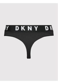 DKNY Stringi DK4529 Czarny. Kolor: czarny. Materiał: bawełna