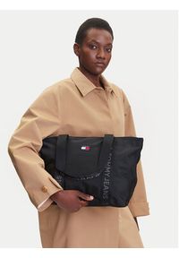 Tommy Jeans Torebka Tjw Ess Daily Tote AW0AW17389 Czarny. Kolor: czarny