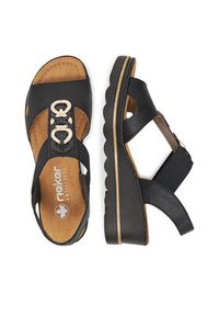 Rieker Sandały CEO-67498-00 Czarny. Kolor: czarny. Materiał: materiał #3
