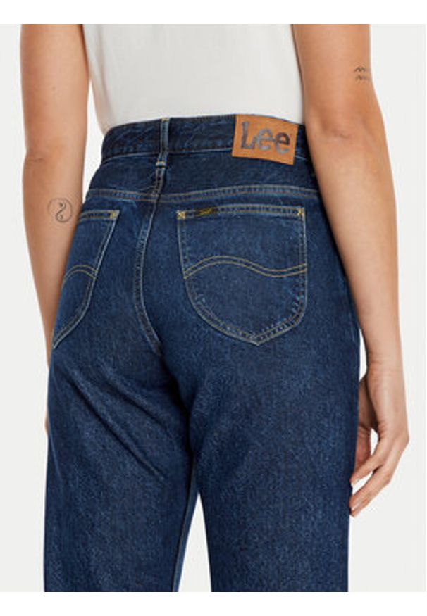 Lee Jeansy Rider Classic 112346335 Granatowy Straight Fit. Kolor: niebieski