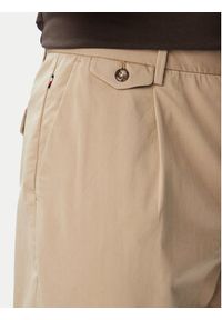 TOMMY HILFIGER - Tommy Hilfiger Spodnie materiałowe Harlem MW0MW43158 Beżowy Straight Fit. Kolor: beżowy. Materiał: bawełna #4