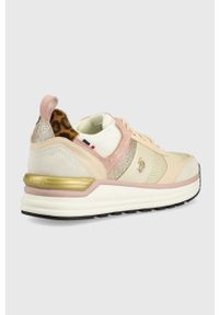 U.S. Polo Assn. sneakersy kolor różowy. Nosek buta: okrągły. Zapięcie: sznurówki. Kolor: różowy. Materiał: guma. Obcas: na platformie