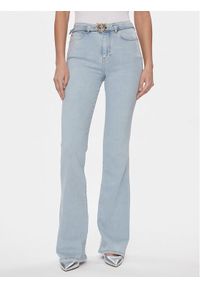 Pinko Jeansy Flora 100166 A1MQ Błękitny Flare Fit. Kolor: niebieski