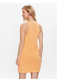 Calvin Klein Jeans Sukienka dzianinowa J20J221398 Pomarańczowy Regular Fit. Kolor: pomarańczowy. Materiał: bawełna, syntetyk #5
