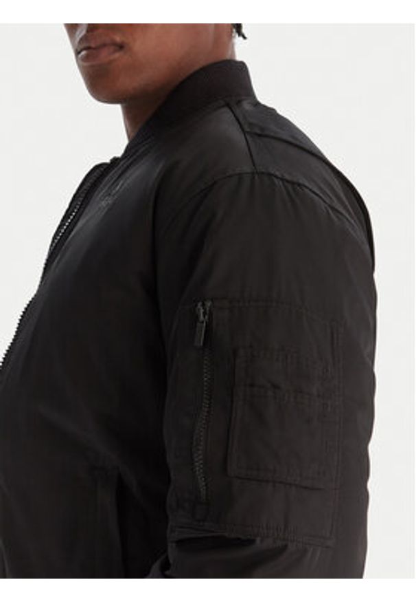 Kappa Kurtka bomber Opilio 311M7EW Czarny Regular Fit. Kolor: czarny. Materiał: syntetyk