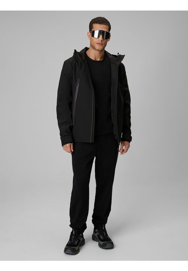 4f - 4F Kurtka przejściowa membrana 5000 męska - czarna M. Okazja: na spacer, na co dzień. Kolor: czarny. Materiał: materiał. Styl: casual