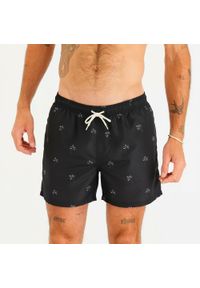OLAIAN - Spodenki surfingowe męskie Olaian 100 Palmito 15". Kolor: czarny. Materiał: poliester, materiał. Długość: krótkie. Styl: sportowy #1