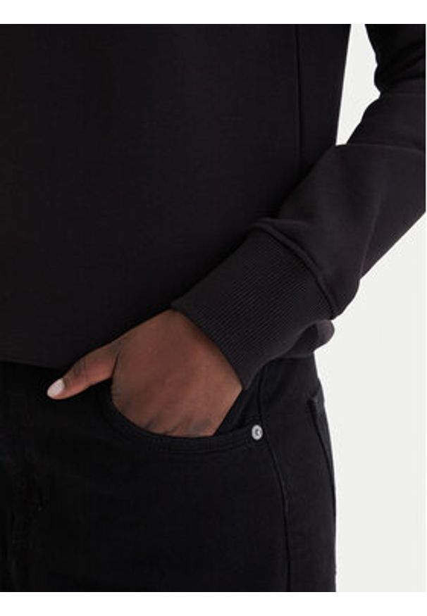 Versace Jeans Couture Bluza 80HAIT01 CF01T Czarny Regular Fit. Typ kołnierza: kołnierzyk włoski. Kolor: czarny. Materiał: bawełna