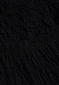 Renee - Czarny Komplet Spodnie Wide Leg i Top ze Stójką i Drapowaniem w Talii Meridone. Kolor: czarny. Materiał: materiał #7