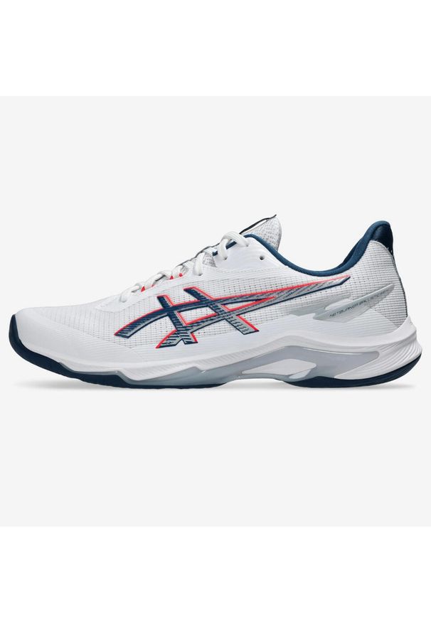 Asics - Chaussure de handball - ASICS Netburner Ballistic FF 4 blanc et bleu. Sport: piłka ręczna