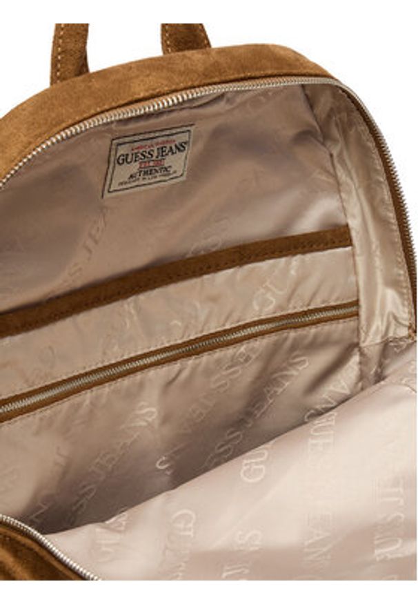 Guess Jeans Plecak CWBEO-GUESS-B-006-09 Brązowy. Kolor: brązowy. Materiał: skóra