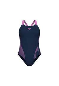 Damski kostium kąpielowy 1-częściowy Arena Lily Pro Back LB. Kolor: niebieski #1