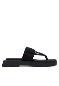 Calvin Klein Jeans Japonki Sq Low Wedge Sandal Rope YW0YW01717 Czarny. Kolor: czarny. Materiał: materiał #4