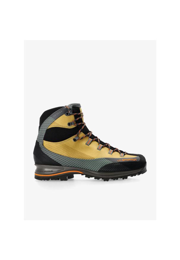 LA SPORTIVA - Buty trekkingowe męskie La Sportiva Trango Trk Leather GTX. Wysokość cholewki: za kostkę. Kolor: żółty. Materiał: materiał, skóra, syntetyk. Szerokość cholewki: normalna