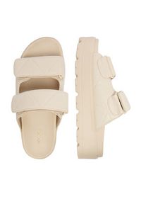 DeeZee Klapki CEO-R25SS09248 Écru. Kolor: kremowy. Materiał: skóra #4