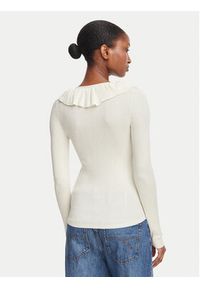 Marella Bluzka Operoso 2623366044 Kremowy Slim Fit. Kolor: kremowy. Materiał: lyocell #5