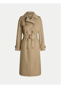 Lauren Ralph Lauren Trencz 297951259003 Beżowy Straight Fit. Kolor: beżowy. Materiał: syntetyk, bawełna #3
