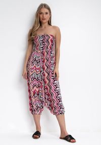 Born2be - Fuksjowa 3w1 Bluzka Spodnie i Kombinezon z Bawełnianej Tkaniny Trista. Kolor: różowy. Materiał: tkanina, bawełna #1