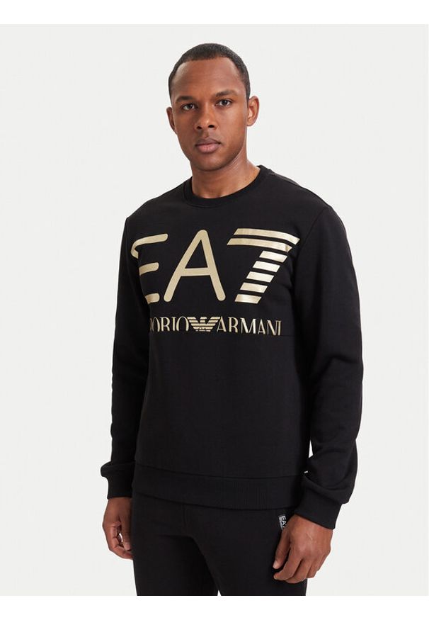 EA7 Emporio Armani Bluza 7M002201 AF27189 MC004 Czarny Regular Fit. Kolor: czarny. Materiał: bawełna