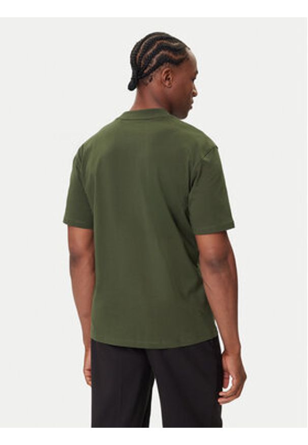 Hugo - HUGO T-Shirt Dapolino 50488330 Zielony Relaxed Fit. Kolor: zielony. Materiał: bawełna
