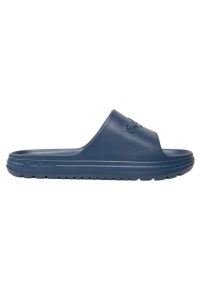 Klapki Pepe Jeans Beach Slide M PMS70159 niebieskie. Okazja: na plażę. Nosek buta: otwarty. Kolor: niebieski. Materiał: materiał, guma