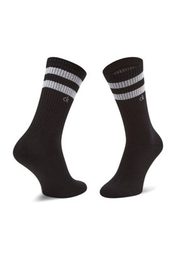Calvin Klein Zestaw 2 par wysokich skarpet unisex 701218711 Czarny. Kolor: czarny. Materiał: materiał