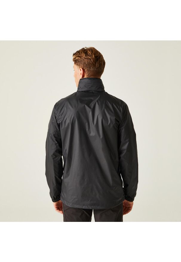Regatta - Kurtka turystyczna męska Lyle IV przeciwdeszczowa. Kolor: czarny. Sport: turystyka piesza