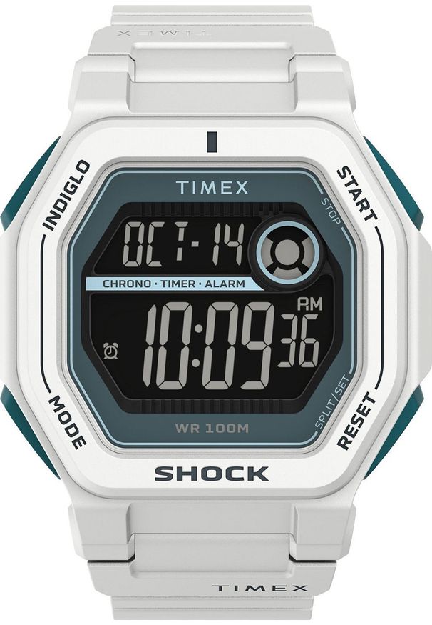Zegarek Timex Zegarek męski Timex TW2V63600 biały. Kolor: biały
