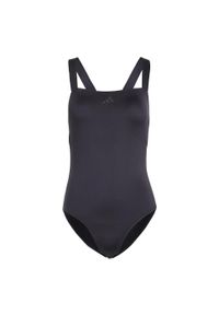 Adidas - Strój do pływania Iconisea Padded Premium X-Back. Kolor: biały, czarny, wielokolorowy. Materiał: materiał