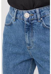 Custommade jeansy Yukia damskie high waist. Stan: podwyższony. Kolor: niebieski